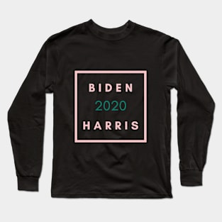 Biden Harris 2020 AKA BH2020 Pink + Green T-Shirt Long Sleeve T-Shirt
